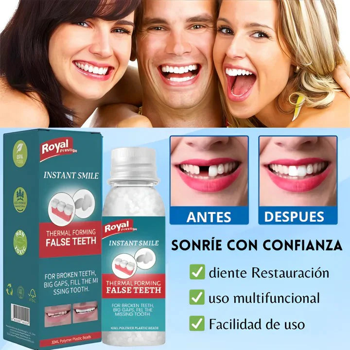 Dientes postizos moldeables FALSE TEETH® 2x1 llevate otro de regalo🎁