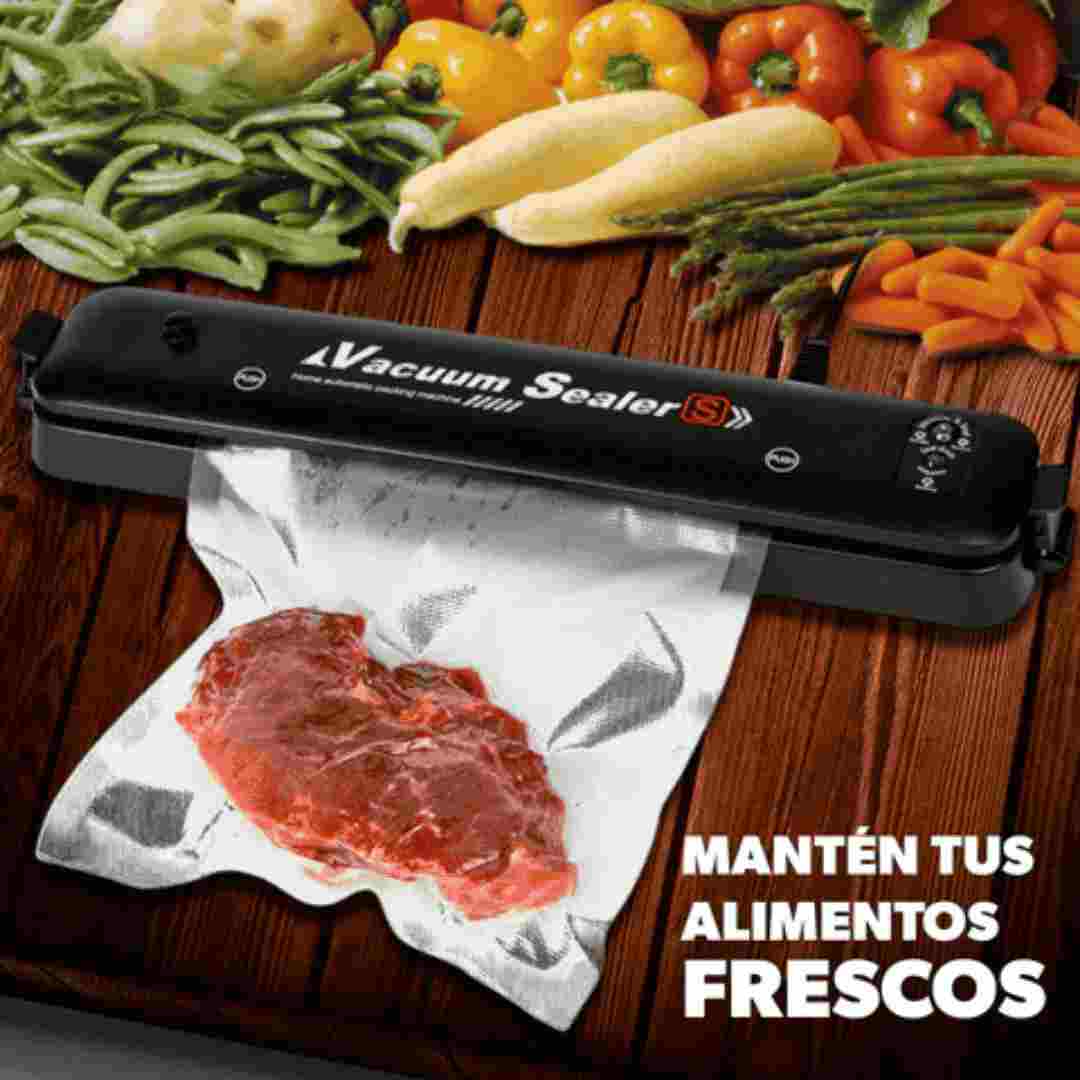 Selladora al Vacío Mantén tus alimentos frescos🥩🥗 (incluye bolsas de Regalo)