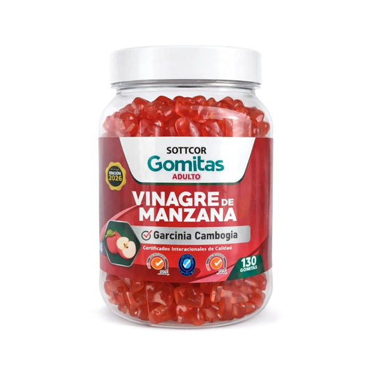 GOMITAS DE VINAGRE DE MANZANA Con Garcinia Cambogia · 150 gomitas