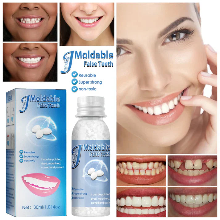 Dientes postizos moldeables FALSE TEETH® 2x1 llevate otro de regalo🎁