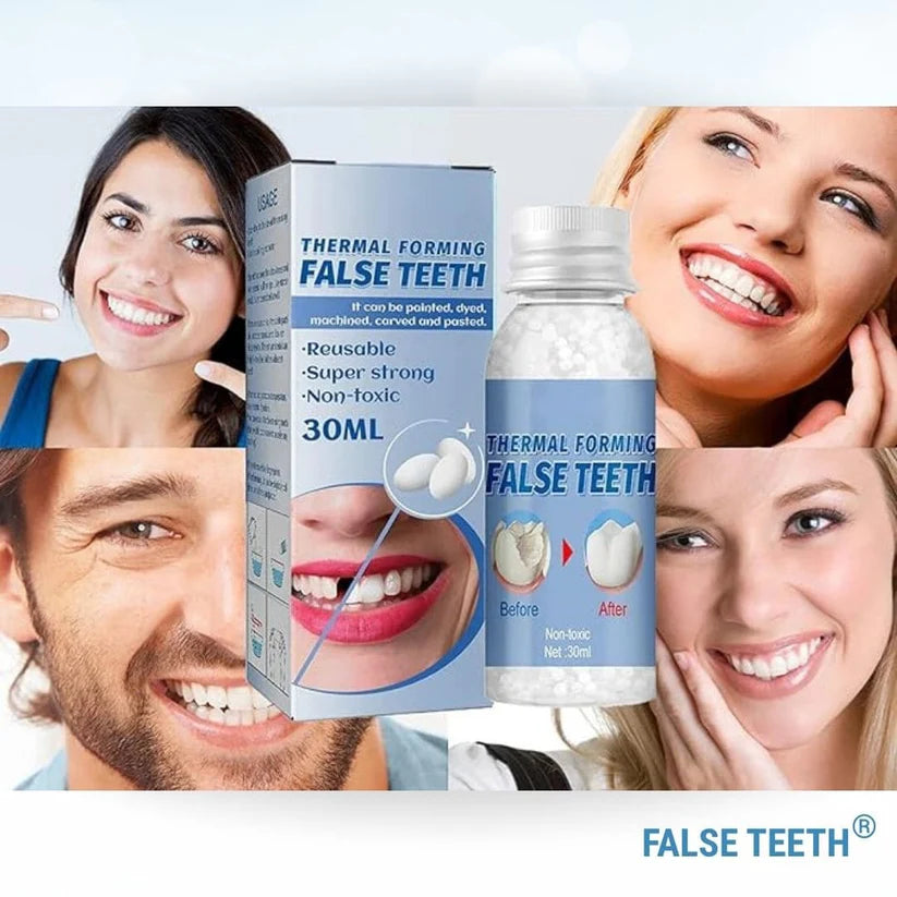 Dientes postizos moldeables FALSE TEETH® 2x1 llevate otro de regalo🎁
