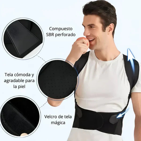 OrthoFix™ Faja Corrector de Postura Original 2 en 1