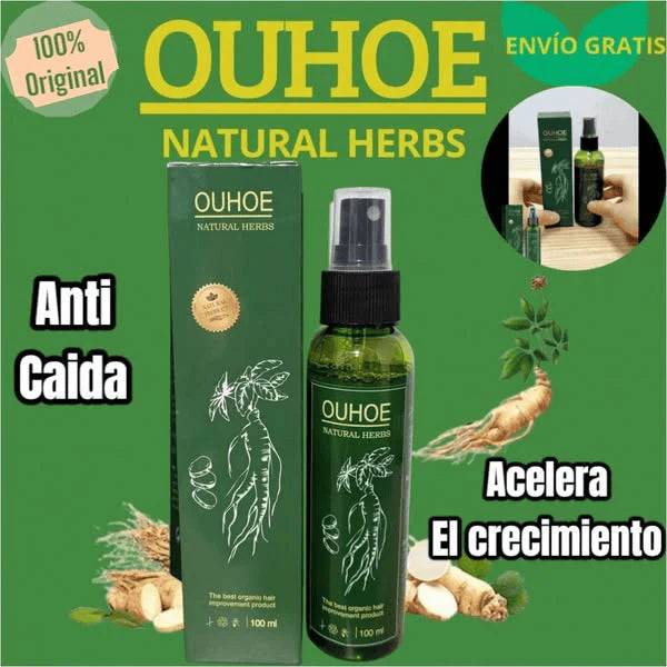 Spray Crecimiento Capilar Ouhoe 🎁PROMOCION 2 X 1 lleva uno gratis