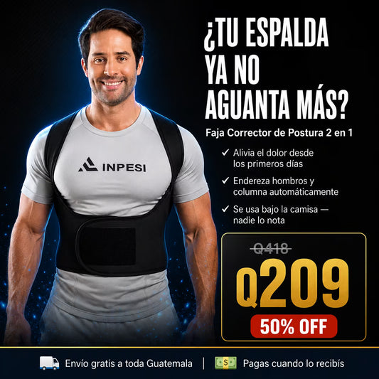 OrthoFix™ Faja Corrector de Postura Original 2 en 1