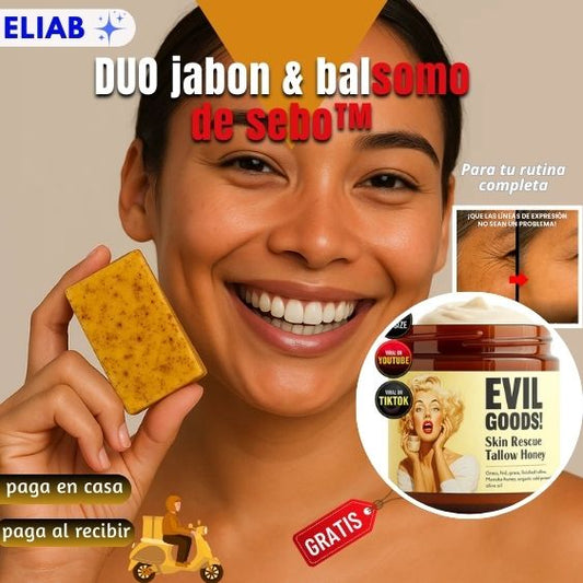 Dúo Luminosidad & Nutrición — Ácido Kójico + Bálsamo de Sebo