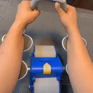 RODILLO ABDOMINAL CON REBOTE AUTOMÁTICO