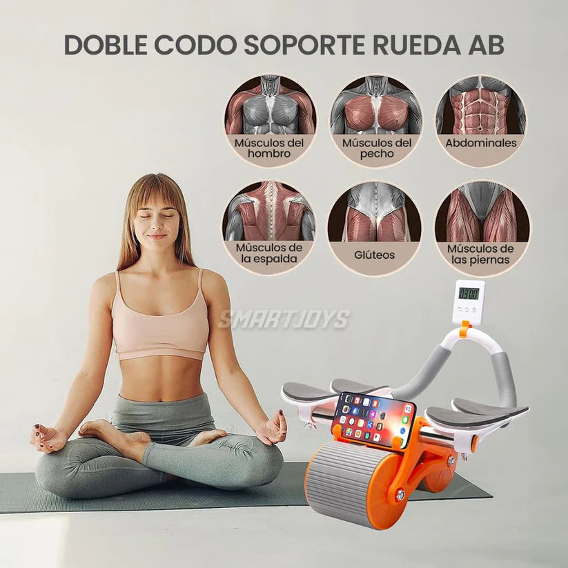 RODILLO ABDOMINAL CON REBOTE AUTOMÁTICO
