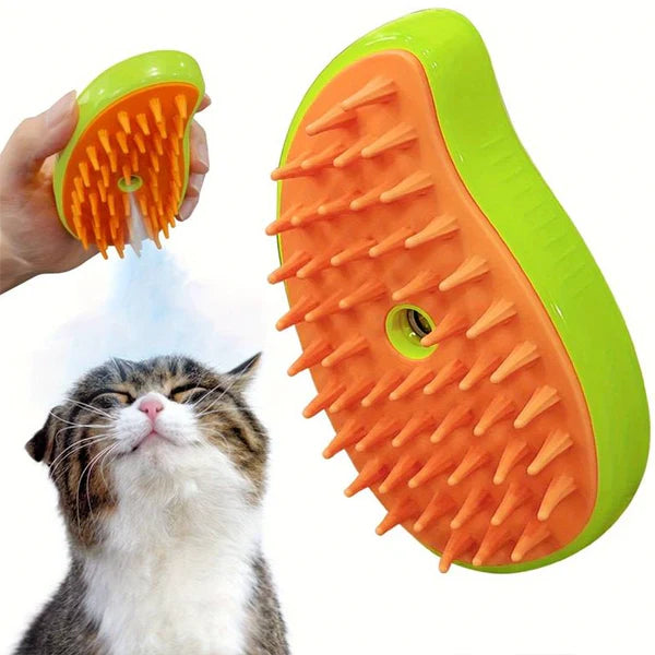 (PROMO 2X1 ) Cepillo Vaporizador 3 en 1 Para Perros y Gatos 🔋Recargable ⚡