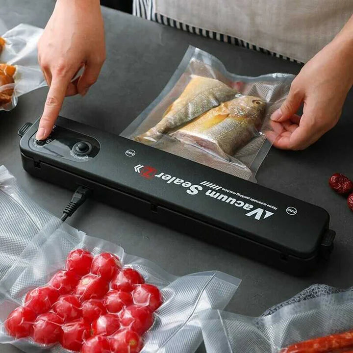 Selladora al Vacío Mantén tus alimentos frescos🥩🥗 (incluye bolsas de Regalo)