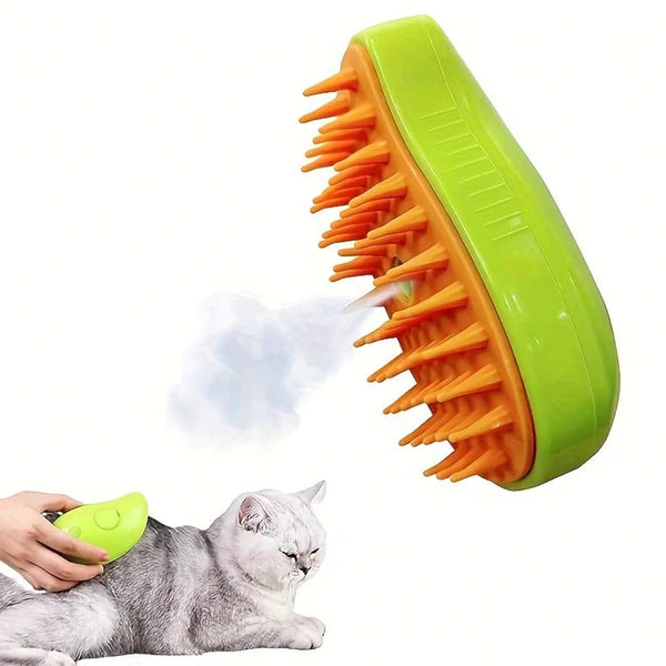 (PROMO 2X1 ) Cepillo Vaporizador 3 en 1 Para Perros y Gatos 🔋Recargable ⚡